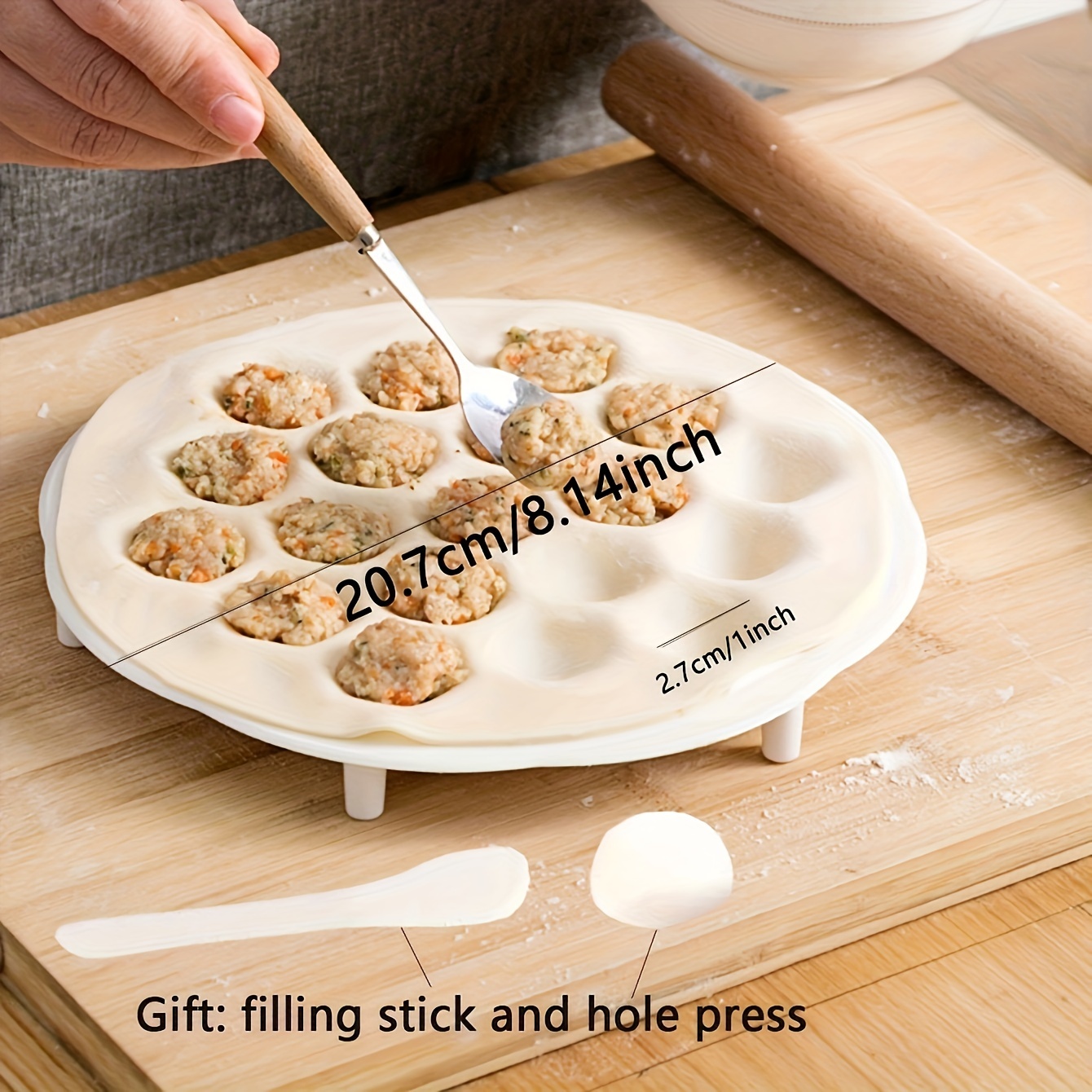 1 szt. - prosta chińska forma  – Dumpling Press Set recenzja i cena
